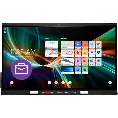 SMART Board 6075S-V3 Pro Interactive Display with iQ - 75" LCD - 6 GB - InGlass - Touchscreen - 16:9 Aspect Ratio - 3840 x