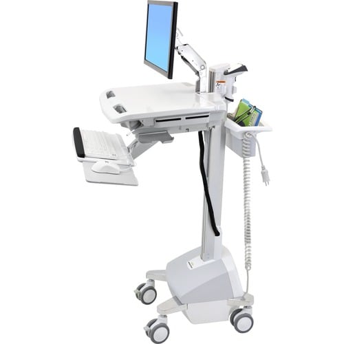 Ergotron StyleView Laptop Trolley - 14.06 kg Capacity - 4 Casters - Aluminium