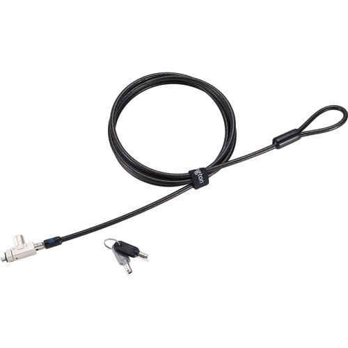 Kensington Slim N17 2.0 Keyed Laptop Lock for Wedge-Shaped Slots - Master Keyed On Demand - 5.91 ft Cable - Master Keyed L