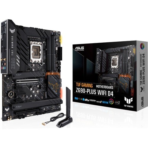 TUF GAMING Z690-PLUS WIFI D4 Gaming Desktop Motherboard - Intel Z690 Chipset - Socket LGA-1700 - Intel Optane Memory Ready