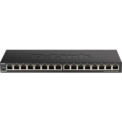 D-Link DGS-1016S 16 Ports Ethernet Switch - Gigabit Ethernet - 10/100/1000Base-T - 2 Layer Supported - Twisted Pair - Desk