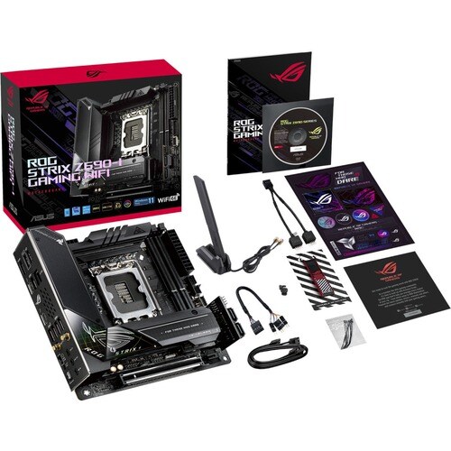 Asus ROG Strix Z690-I GAMING WIFI Gaming Desktop Motherboard - Intel Z690 Chipset - Socket LGA-1700 - Mini ITX - Pentium G