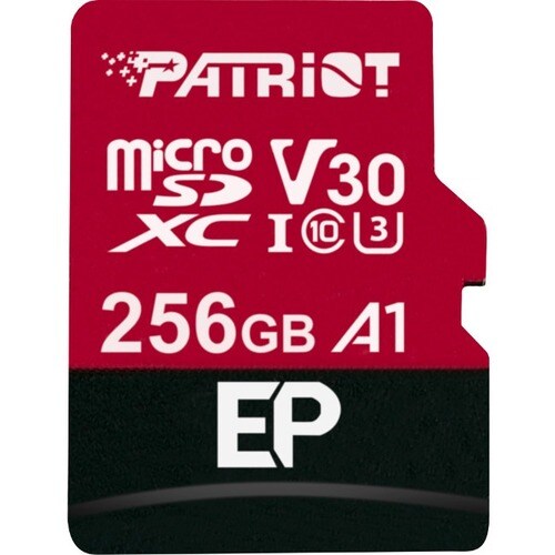 Patriot Memory 256 GB Class 10/UHS-I (U3) microSDXC - 100 MB/s Read - 80 MB/s Write