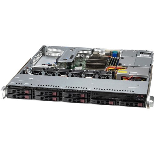 Supermicro SuperServer SYS-110T-M Server-Barebone-System - 1U Rackmount - Socket LGA-1200 - 1 x Prozessor-Support - Intel 