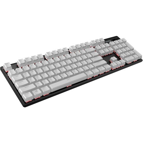 HyperX Pudding Keycaps - Full Key Set - PBT - Black (US Layout) - Keyboard - White