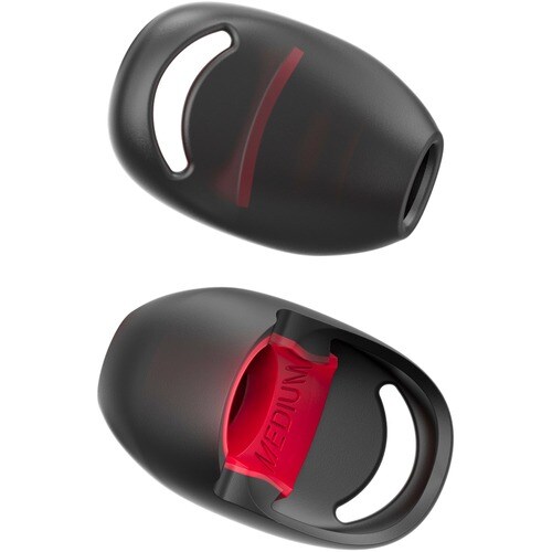 HyperX Cloud Earbuds Ear Tips (Red-Grey) - Medium (HXS-HSCEB-RD-ET-M)