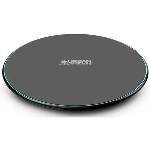 Urban Factory Powee Induction Charger - Blue, Black - For Smartphone - 9 V Input - Input connectors: USB - Compact