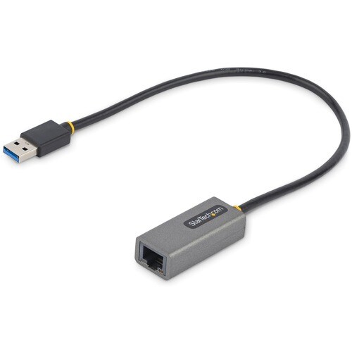StarTech.com Adattatore USB Ethernet, Convertitore LAN USB 3.0 a Ethernet 10/100/1000 Gigabit, Cavo 30cm, Adattatore USB/R