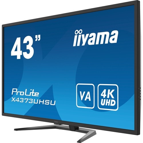 iiyama ProLite X4373UHSU-B1 43" Class 4K LCD Monitor - 16:9 - Matte Black - 108 cm (42.5") Viewable - Vertical Alignment (