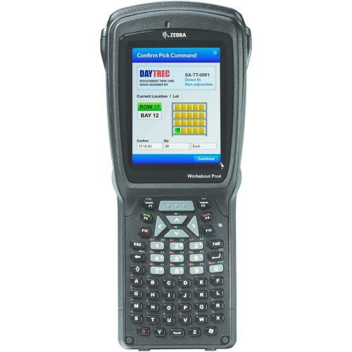 Zebra Workabout Pro 4 Handheld Terminal - Imager - 7.5 cm (3") - LCD - VGA - 640 x 480 - Touchscreen - 512 MB RAM / 4 GB F