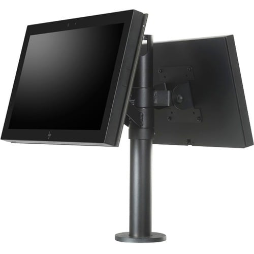 SpacePole Mounting Bracket for All-in-One Computer - Black - 75 x 75, 100 x 100 - VESA Mount Compatible