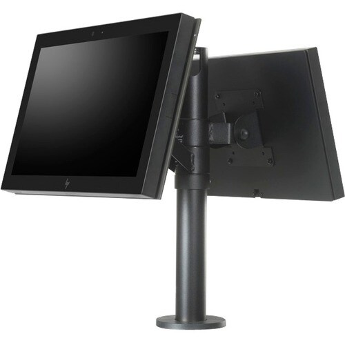 SpacePole Mounting Bracket for All-in-One Computer - Black - 75 x 75, 100 x 100 - VESA Mount Compatible
