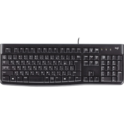 Logitech K120 键盘 - 电缆 连接 - USB 接口 - 黑 - PC