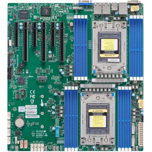 Supermicro H12DSi-N6 服务器主板 - AMD 芯片组 - SP3插座 - 扩展 ATX - EPYC Processor Supported - 4 TB DDR4 SDRAM 最大内存 - DIMM - 16 x 内存插槽