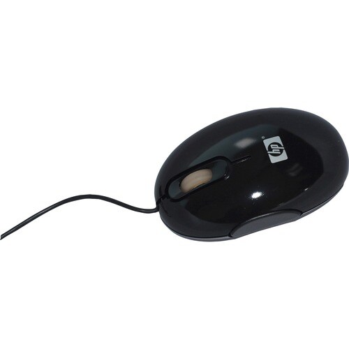 HP 鼠标 - USB - 光学 - 3 按钮 - 红 - 电缆 - 滚轮