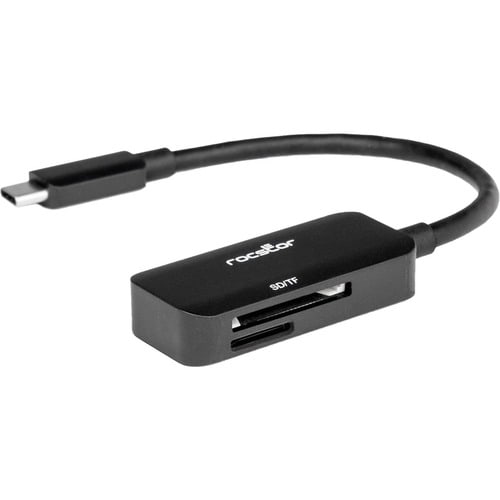 Rocstor Premium USB-C Multi Media Memory Card Reader - 2-in-1 - 104 MB/s - microSDHC, SDHC, SD, MultiMediaCard (MMC), micr