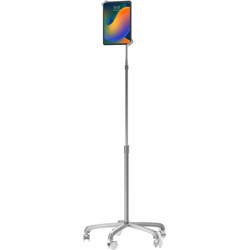 CTA Digital Height Adjustable Tablet PC Stand - Up to 33 cm (13") Screen Support - 147.3 cm Height - Floor Stand - Alumini