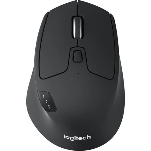 Logitech M720 鼠标 - 蓝牙/射频 - USB - 光学 - 8 按钮 - 6 可编程按钮 - 黑 - 无线 - 2.40 GHz - 1000 dpi - 滚轮 - 右旋转