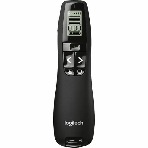 Logitech R800 演示指针 - 无线电频率 - USB - 激光 - 黑 - 无线 - 30 m - 2.40 GHz - 2 x AAA Battery Supported