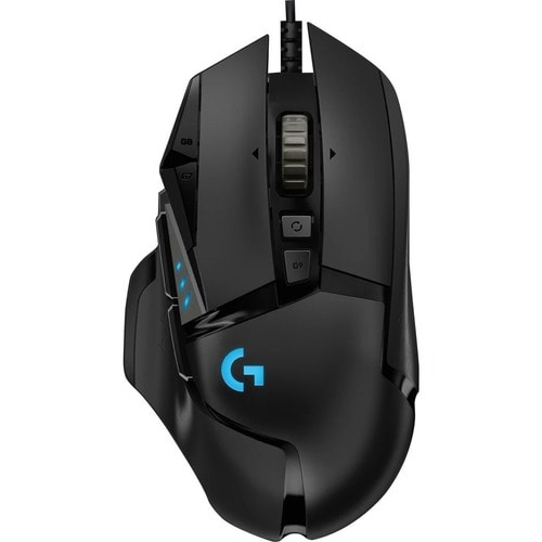 Logitech G G502 HERO 游戏鼠标 - USB - 光学 - 11 按钮 - 11 可编程按钮 - 黑 - 电缆 - 25600 dpi