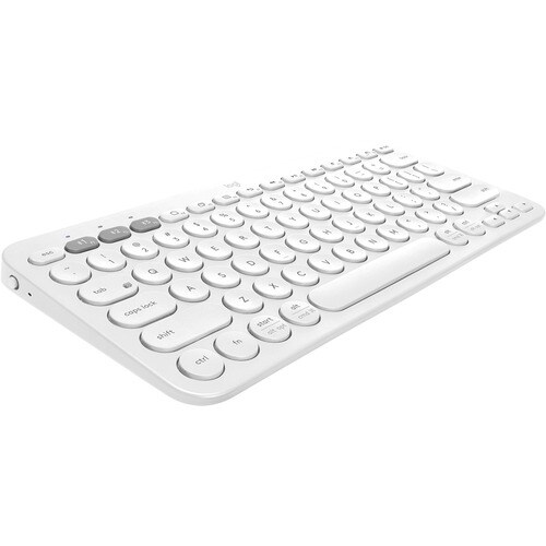 Logitech K380 键盘 - 无线 连接 - 米白 - 蓝牙 - 3 - 10 m 首页, 后面 热键 - 计算机, 智能电话, iPad mini - PC, Mac - AAA 支持的电池尺寸