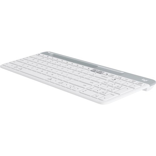 Logitech K580 键盘 - 无线 连接 - 英文（美国） - 白 - Bluetooth/RF - 10 m - 2.40 GHz - 手机, 台式计算机 - PC, Mac - AAA 支持的电池尺寸