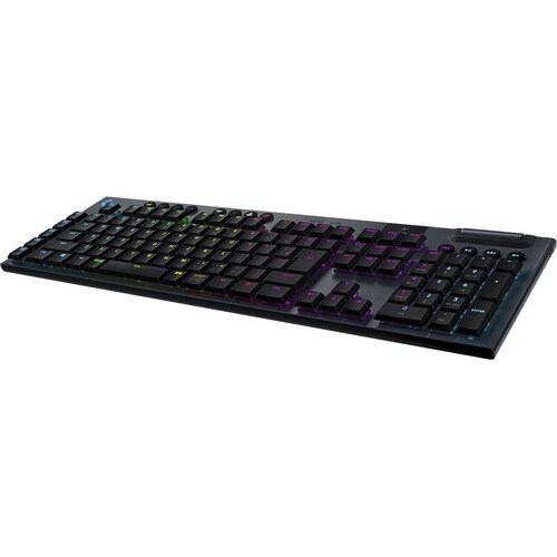 Logitech G G913 游戏键盘 - 无线 连接 - USB 接口 - RGB LED - 英文 - 黑 - 机械 按键开关 - 蓝牙 - 播放/暂停, 音量控制, 静音, G 键, 媒体中心, 音量控制 热键 - 铬操作系统 - PC