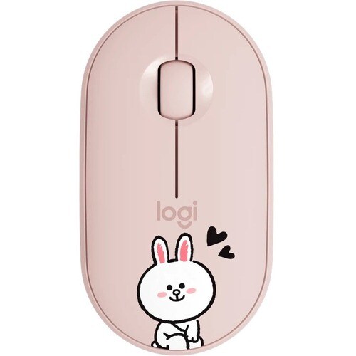 Logitech LINE FRIENDS 鼠标 - 蓝牙/射频 - USB - 光学 - 3 按钮 - 无线 - 2.40 GHz - 1000 dpi