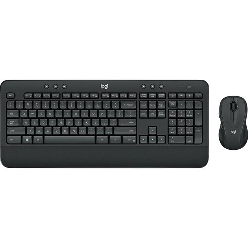 Logitech Advanced MK545 键盘鼠标 - USB 无线 RF 键盘 - USB 无线 RF 鼠标 - 光学 - 滚轮 - AA - 兼容 PC