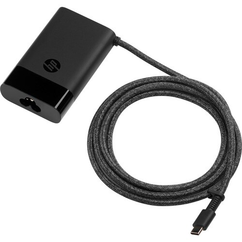HP 65 W AC适配器 - 1 包 - 通用适配器Space- 用于 笔记本电脑, 移动工作站, Chromebook - 120 V AC 输入 - 8 A - 黑