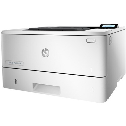 HP LaserJet Pro M403 M403d 台式机 激光打印机 - 单色 - 40 ppm 单色 - 1200 x 1200 dpi打印 - 自动的 双面打印 - 80000 页面工作周期 - 普通纸打印 - USB