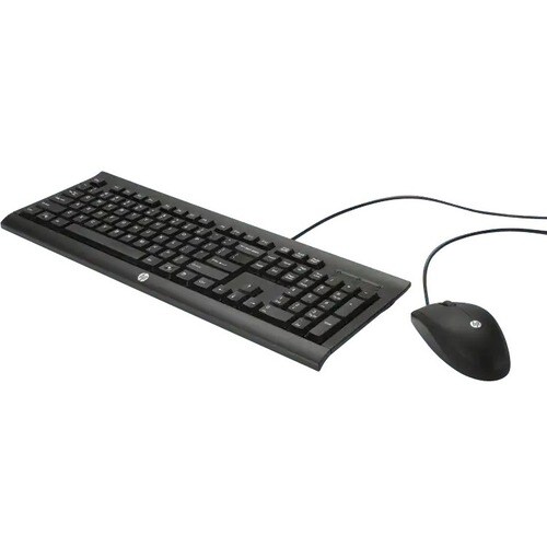 HP C2500 键盘鼠标 - USB 电缆 键盘 - 键盘/键盘颜色: 黑 - USB 电缆 鼠标 - 光学 - 1200 dpi - 滚轮 - 指点设备颜色: 黑