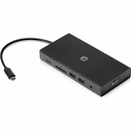 HP C型 USB 扩展插口 用于 笔记本电脑, 台式计算机 - 充电功能 - 内存卡阅读器 - SD - 90 W - 2 支持的显示器 - 4K UHD, Full HD - 3840 x 2160, 1920 x 1080 - C型USB