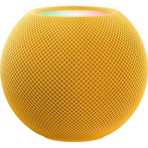 Apple HomePod mini 蓝牙 智能音箱 - Siri 支持 - 黄色 - 360° Circle Sound - 无线局域网