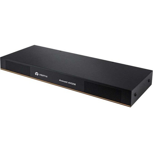 Vertiv Avocent 16-Port Rackmount KVM over IP Switch with CAC & Local or Remote Access - 16 port AutoView KVM with 2 local 