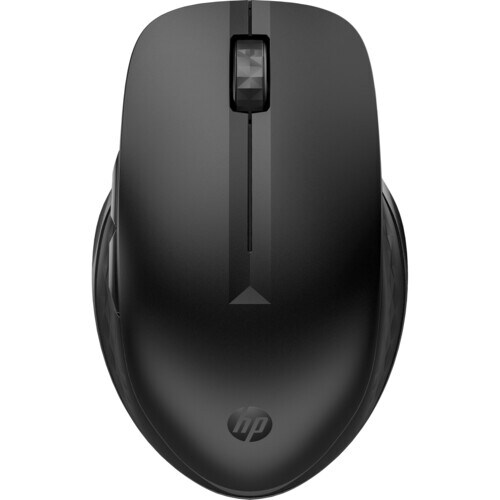 HP 435 Mouse - Bluetooth/Radio Frequency - USB Type A - 5 Button(s) - 4 Programmable Button(s) - Black - 1 - Wireless - 2.