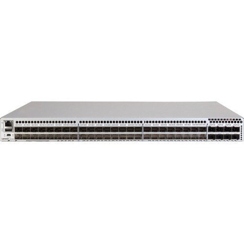 Lenovo ThinkSystem DB720S, 24 ports active with 32Gb SWL SFP’s, 2PS (Port side exhaust), rail kit, 3Yr FW