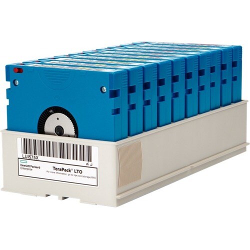 HPE Data Cartridge LTO-9 - Rewritable - Barcode Labeled - 10 Pack - 18 TB (Native) / 45 TB (Compressed) - 1035 m Tape Leng