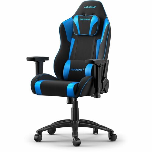 AKRacing Core Series EX SE Gaming Chair - For Gaming - Metal, Polyester, Fabric, Steel, Aluminum - Blue