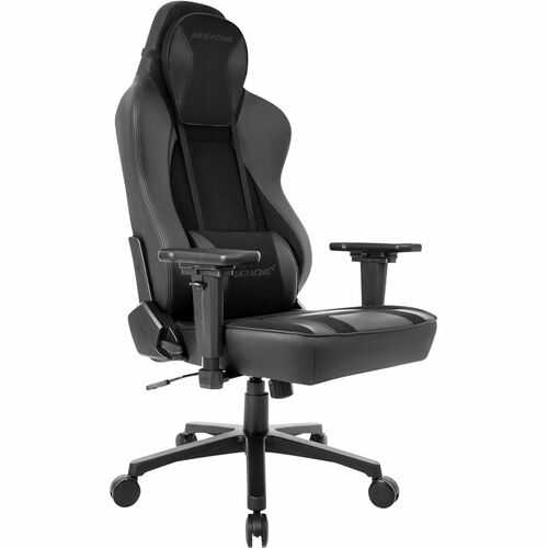 AKRacing Office Executive Chair - Adjustable Seat - Black Foam, Polyurethane, Suede Seat - Black Foam, Polyurethane, Suede