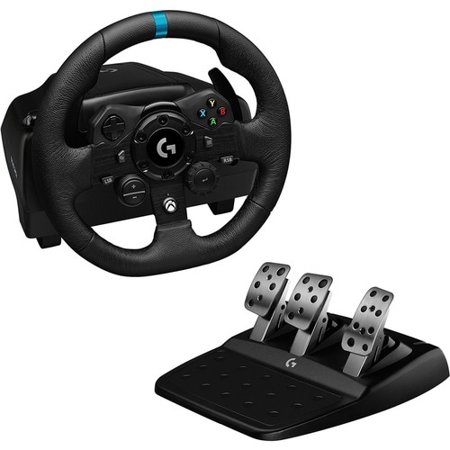 Juego de volante Logitech G923 - Cable - USB - Xbox One, PC, Xbox Series X, Xbox Series S - Negro