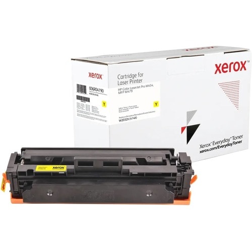 Everyday ™ Yellow Toner by compatible with HP 415X (W2032X), High capacity. Black toner page yield: 6000 pages, Colour ton