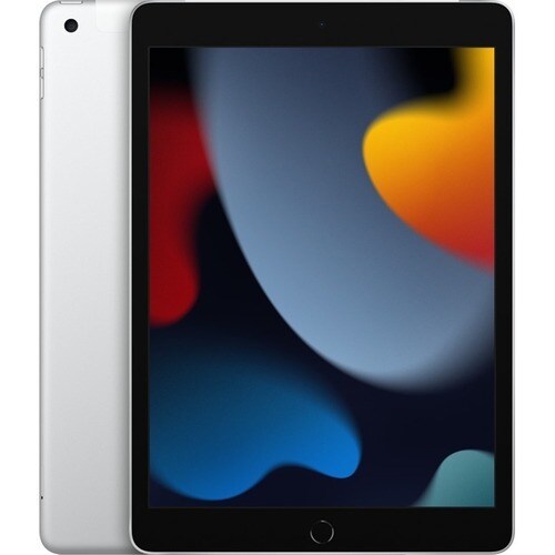 Apple iPad (9th Generation) A2602 Tablet - 10.2" - Apple A13 Bionic Hexa-core - 64 GB Storage - iPadOS 15 - Silver - Light