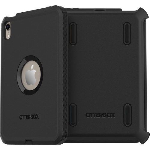 OtterBox Defender Series Pro Rugged Carrying Case (Holster) Apple iPad mini (6th Generation) Tablet - Black - Bacterial Re