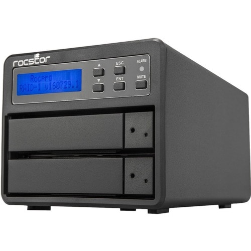 Rocstor Rocpro U33 USB Type-C Desktop RAID Storage - Rocstor Rocpro U33 Professional Desktop RAID -16TB (2x8TB) HDD Instal