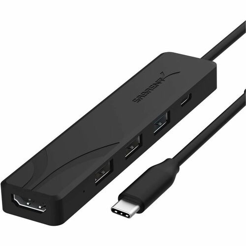 Sabrent Multi-Port USB Type-C Hub - for Keyboard, Mouse, Flash Drive, Printer, HDTV, Monitor, Projector, Notebook, Desktop