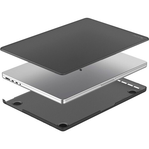 Incase Hardshell Case For MacBook Pro 14-inch (2021) Dots - For Apple MacBook Pro - Stylized Textured Dot Design - Black -