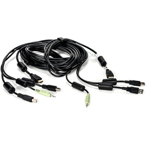 VERTIV 3.05 m Cabo KVM - Cable for Teclado/Rato, Interruptor KVM, Dispositivo de áudio