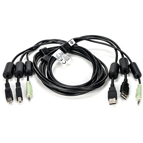 Vertiv AVOCENT 1.83 m Cabo KVM - Cable for Teclado/Rato, Dispositivo de áudio, Comutador