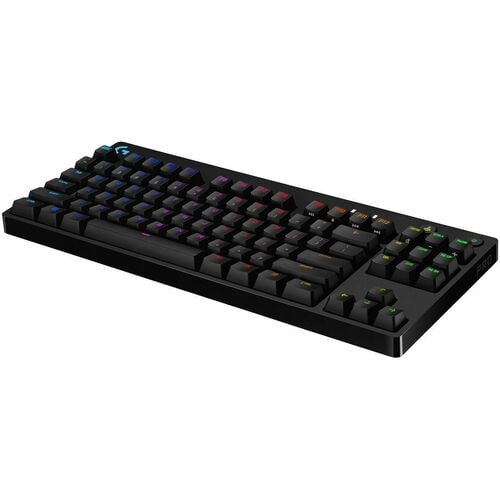 Logitech G PRO Gaming Keyboard - Cable Connectivity - USB Interface - RGB LED - Spanish - QWERTY Layout - Black - Mechanic